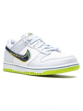[BRAND NEW] NIKE DUNK LOW 3D SWOOSH GREY GRADE SCHOOL SHOES SIZE 5Y SNEAKERS